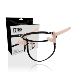 FETISH SUBMISSIVE HARNESS - DOBLE PENETRACIÓN VIBRADOR FLESH UP FETISH SUBMISSIVE HARNESS 2
