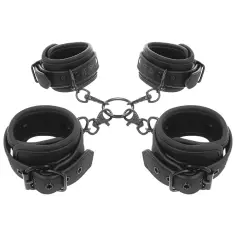 FETISH SUBMISSIVE - SET ESPOSAS MANOS Y TOBILLOS CON FORRO DE NEOPRENO