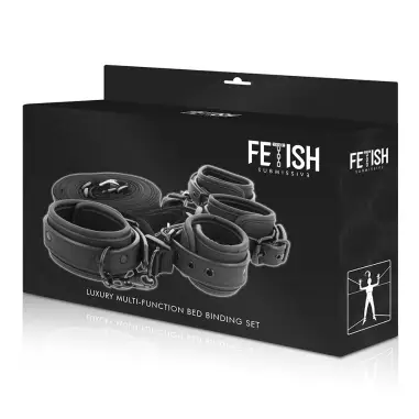 Set de Esposas y Ataduras con Forro de Neopreno - Ajustable