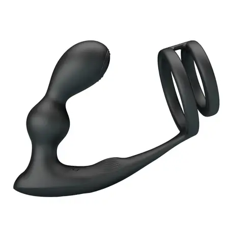 Anillo para Pene con Plug Anal con Vibración Control Remoto