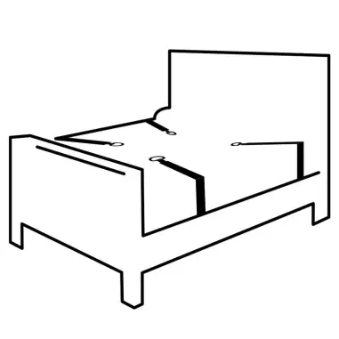 Set de Ataduras para la Cama - Ajustable | Darkness
