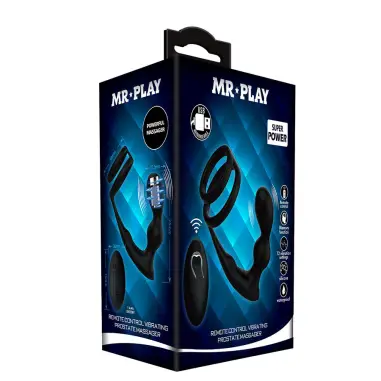 Anillo para Pene con Plug Anal con Vibración Control Remoto