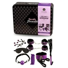 SECRETPLAY - BDSM SET 8PCS LILA / NEGRO 2