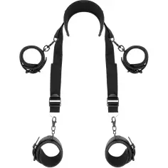FETISH SUBMISSIVE - POSICIÓN MASTER CON 4 ESPOSAS CON FORRO DE NEOPRENO