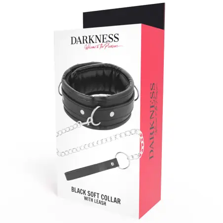 Collar con Cadena Soft Leather - Rotación | Darkness