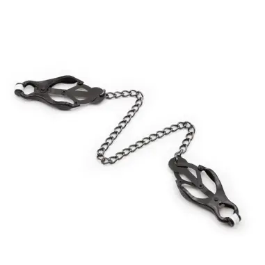 Pinzas Pezones Japoneas con Cadena Negra | Ohmama Fetish