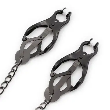 Pinzas Pezones Japoneas con Cadena Negra | Ohmama Fetish