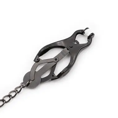 Pinzas Pezones Japoneas con Cadena Negra | Ohmama Fetish