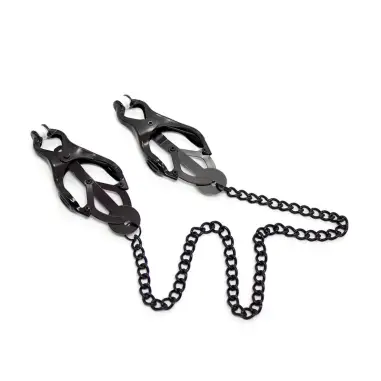 Pinzas Pezones Japoneas con Cadena Negra | Ohmama Fetish