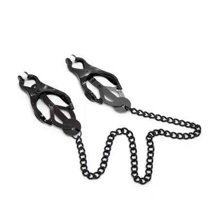 Pinzas Pezones Japoneas con Cadena Negra | Ohmama Fetish