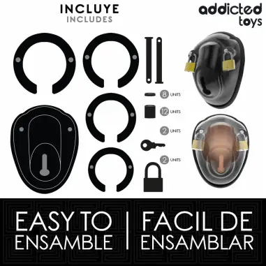 Keyless Restraint Jaula para Pene 11,5 cm - BDSM