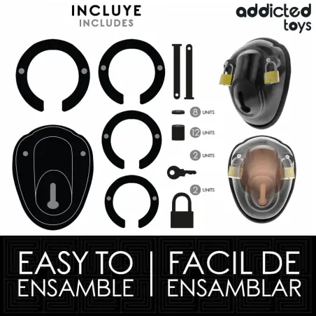 Keyless Restraint Jaula para Pene 11,5 cm - BDSM