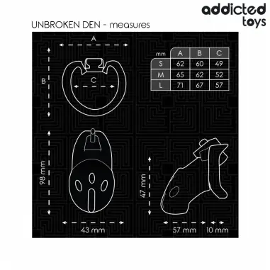 Unbroken Den Jaula para Pene 9,8 cm | Addicted Toys Locked