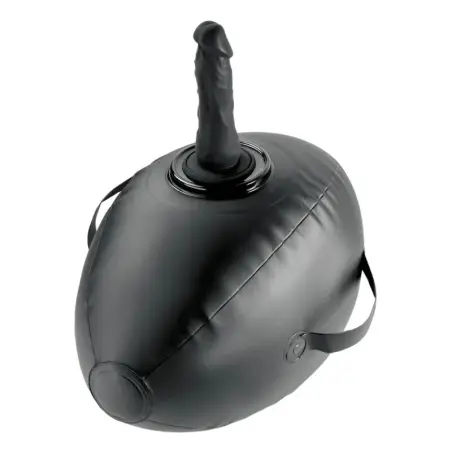 Hinchable Body Dock con Dildo Negra 41.9 cm - BDSM