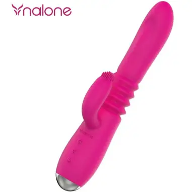 Vibrador Up&down y Rabbit con Rotacion - Silicona | Nalone