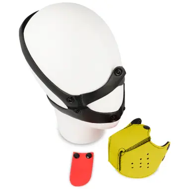 Bozal Perro Amarillo - Ajustable | Ohmama Fetish