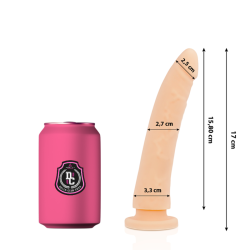 DELTA CLUB - DILDO REALISTA NATURAL SILICONA MEDICA 17 CM -O- 3 CM DELTACLUB