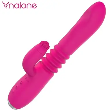 Vibrador Up&down y Rabbit con Rotacion - Silicona | Nalone