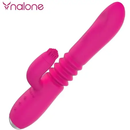 Vibrador Up&down y Rabbit con Rotacion - Silicona | Nalone