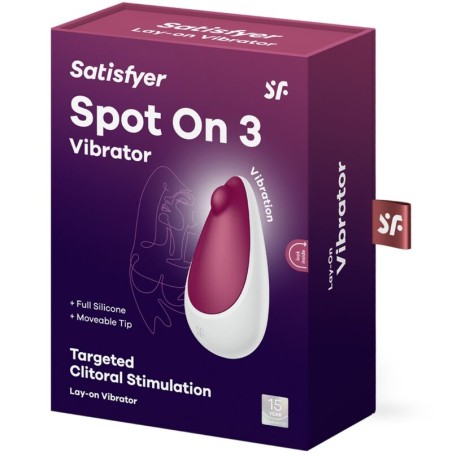 SATISFYER - SPOT ON 3 ESTIMULADOR DE CLÍTORIS ROJO SATISFYER VIBRATOR