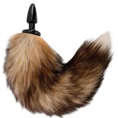 Cola Natural con Plug Anal Silicona 10 cm | Darkness