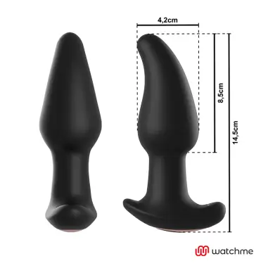 Watchme Control Remoto Plug Anal Vibrador con Rotación