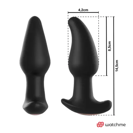 Watchme Control Remoto Plug Anal Vibrador con Rotación