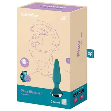 Plug Ilicious 1 Plug Vibrador Verde - Recargable | Satisfyer