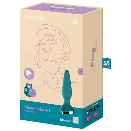 Plug Ilicious 1 Plug Vibrador Verde - Recargable | Satisfyer