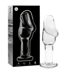 NEBULA SERIES BY IBIZA - MODELO 6 PLUG CRISTAL TRANSPARENTE 12.5 CM -O- 4 CM 2