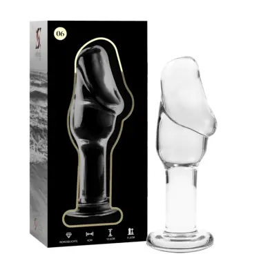 NEBULA SERIES BY IBIZA - MODELO 6 PLUG CRISTAL TRANSPARENTE 12.5 CM -O- 4 CM