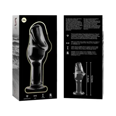 Modelo 6 Plug Cristal Transparente 12.5 cm Ø 4 cm