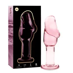 NEBULA SERIES BY IBIZA - MODELO 6 PLUG CRISTAL ROSA 12.5 CM -O- 4 CM 2