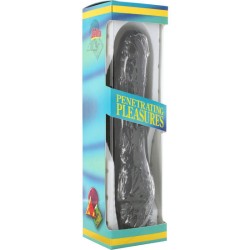SEVEN CREATIONS - VINIL P-SHAPE VIBRATOR BLACK PENE 20 CM SEVEN CREATIONS 2