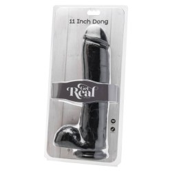 GET REAL - DILDO 28 CM CON TESTÍCULOS NEGRO GET REAL 2