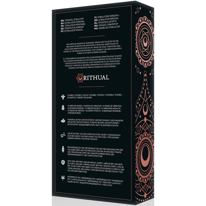 RITUAL KRIYA ESTIMULAODR PUNTO-G RECARGABLE NEGRO 