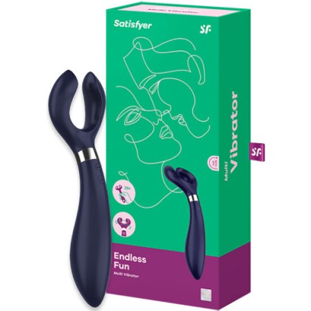 SATISFYER - ENDLESS FUN MULTI VIBRADOR 3 AZUL SATISFYER PARTNER