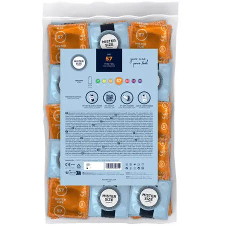 Preservativos Talla L 57 mm (100 Unidades) | Mister Size