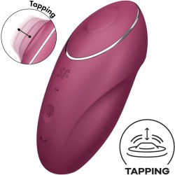SATISFYER - TAP & CLIMAX 1 VIBRADOR LAY-ON ROJO SATISFYER LAYONS