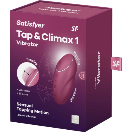 SATISFYER - TAP & CLIMAX 1 VIBRADOR LAY-ON ROJO SATISFYER LAYONS