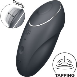 SATISFYER - TAP & CLIMAX 1 VIBRADOR LAY-ON NEGRO SATISFYER LAYONS