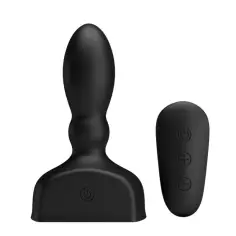 MR PLAY - PLUG ANAL HINCHABLE NEGRO CONTROL REMOTO 2