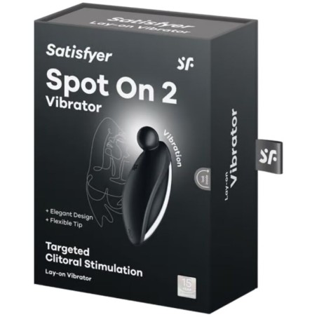 SATISFYER - SPOT ON 2 VIBRADOR LAY-ON NEGRO SATISFYER VIBRATOR