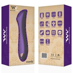 WOMANVIBE - MANDY VIBRADOR RECARGABLE SILICONA PUNTO "K" WOMANVIBE 2