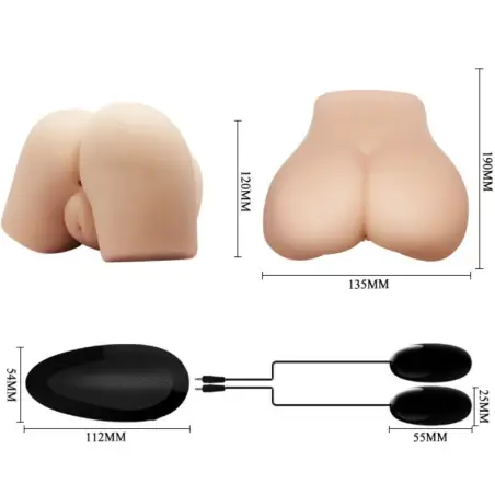 Vagina y Ano Realísticos con Vibración Posición 4