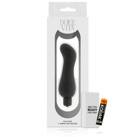DOLCE VITA - G-SPOT VIBRADOR SILICONA NEGRO DOLCE VITA