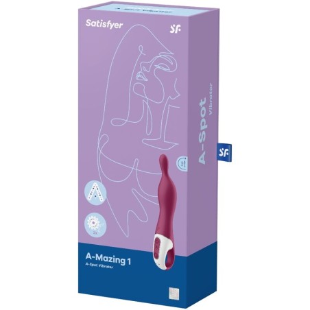 SATISFYER - AMAZING 1 VIBRADOR PUNTO A BERRY SATISFYER VIBRATOR