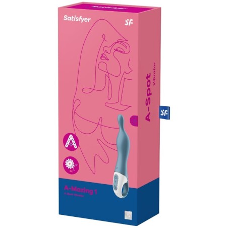 SATISFYER - AMAZING 1 VIBRADOR PUNTO A AZUL SATISFYER VIBRATOR