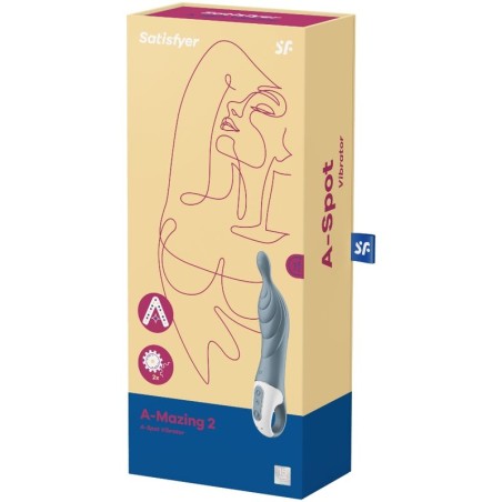 SATISFYER - AMAZING 2 VIBRADOR PUNTO A GRIS SATISFYER VIBRATOR