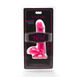 GET REAL - HAPPY DICKS DILDO 12 CM CON TESTÍCULOS ROSA GET REAL 2